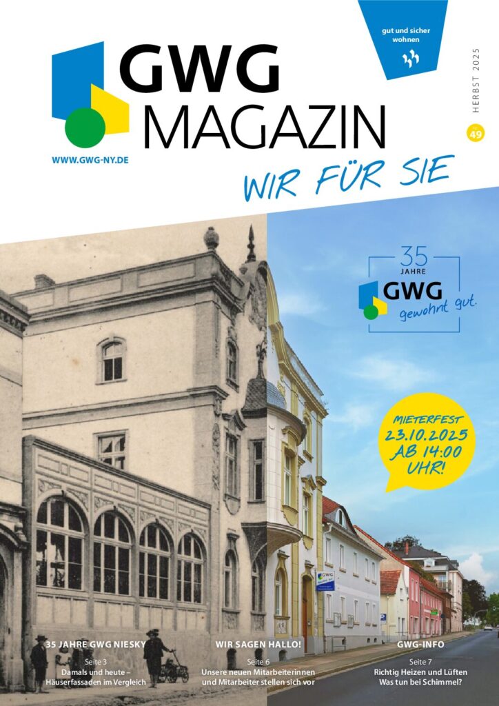 Titelseite: GWG Mieterzeitung Oktober 2025