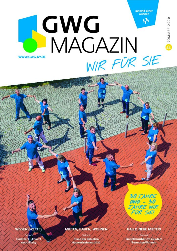 Titelseite: GWG Mieterzeitung September 2020